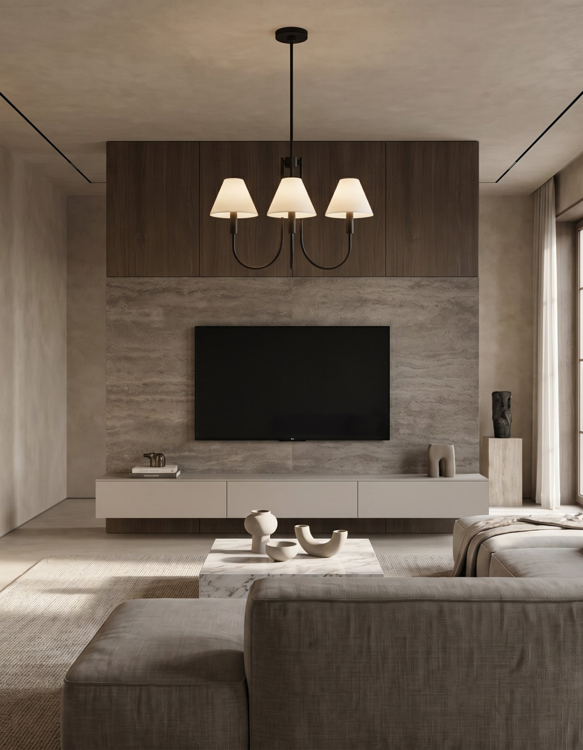 Parlor 3-Light Chandelier - Black#Finish_Black