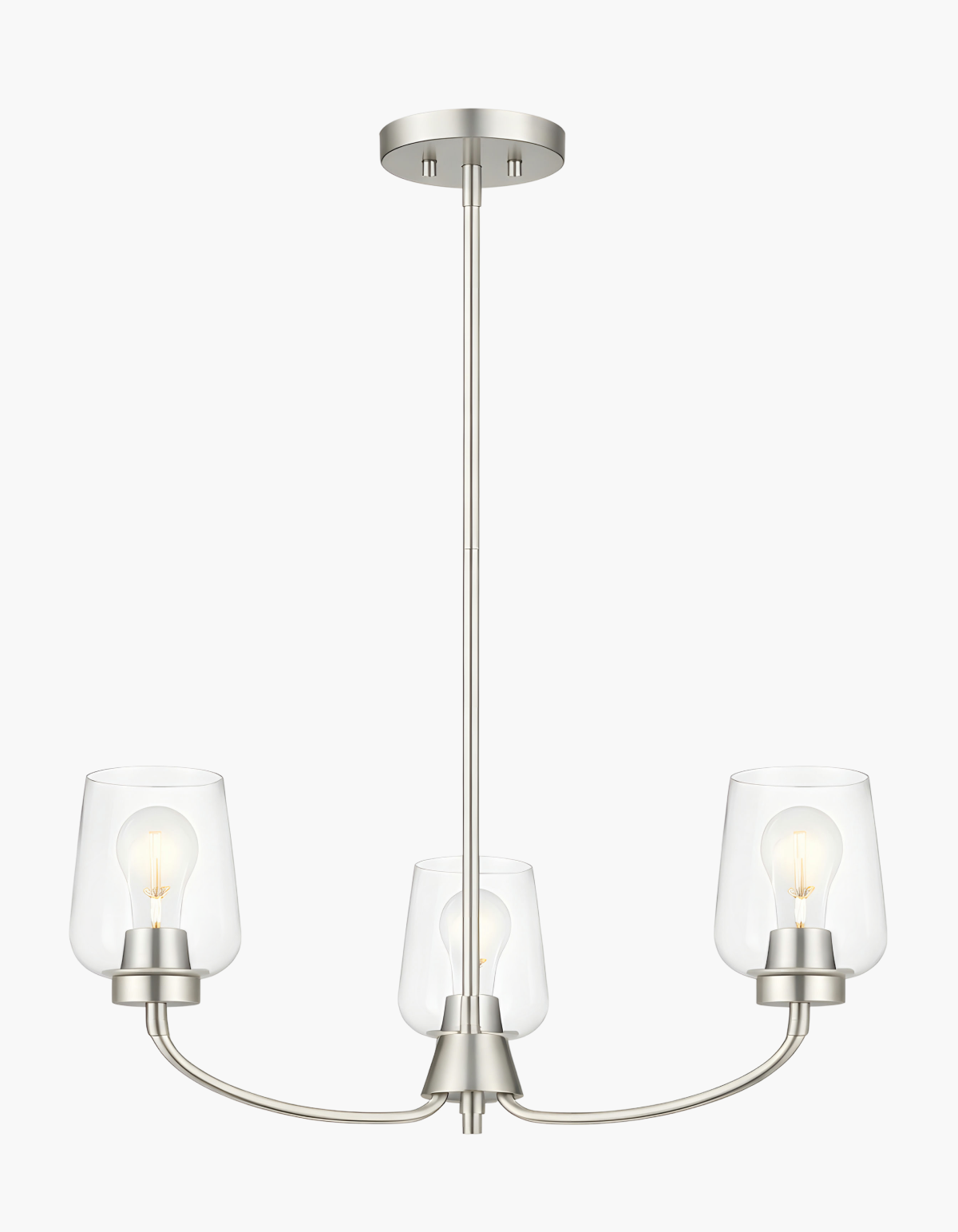 GILA 3-Light Ring Chandelier - Brushed Nickel#Finish_Brushed Nickel