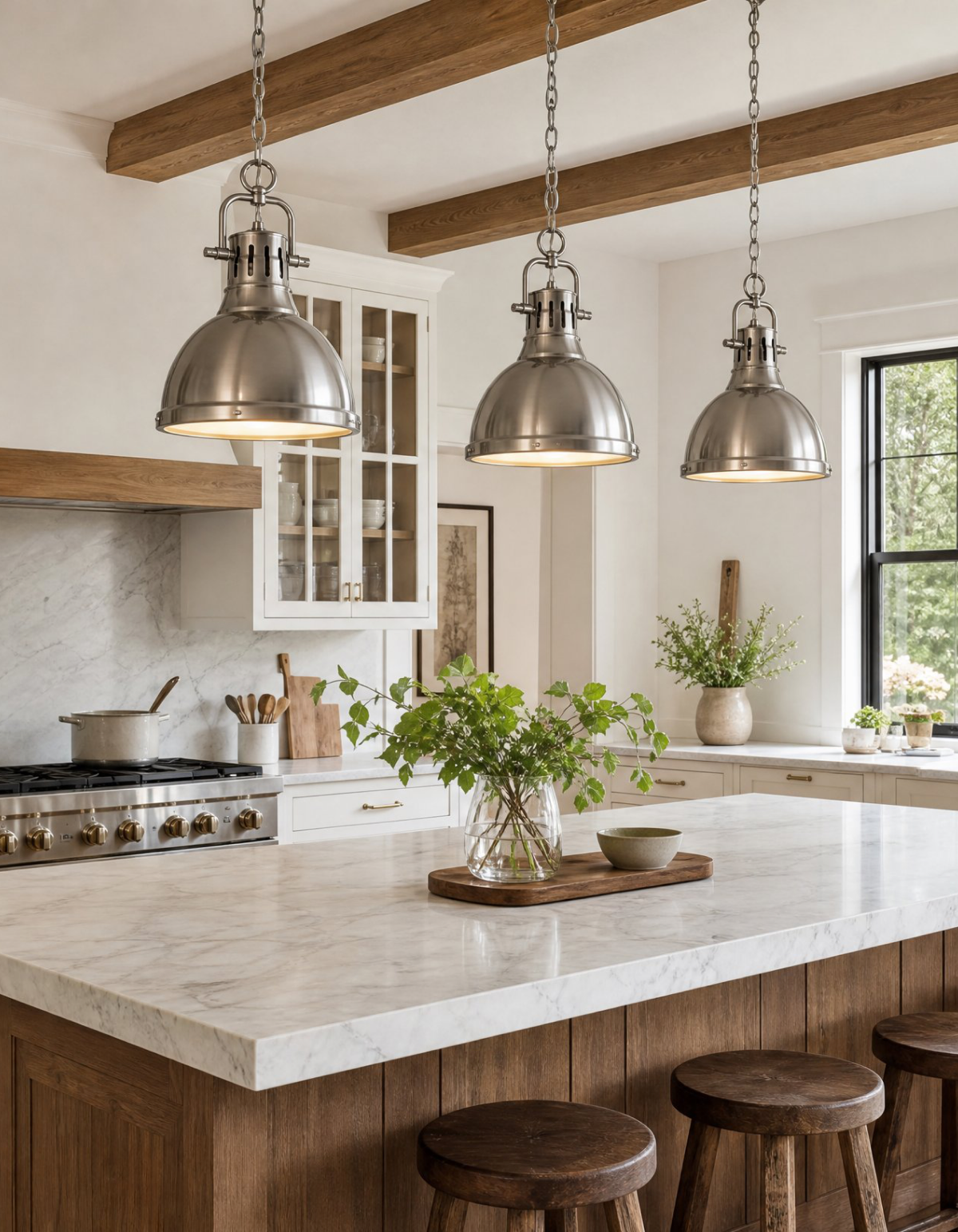 Foundry Single Pendant - Brushed Nickel#Finish_Brushed Nickel