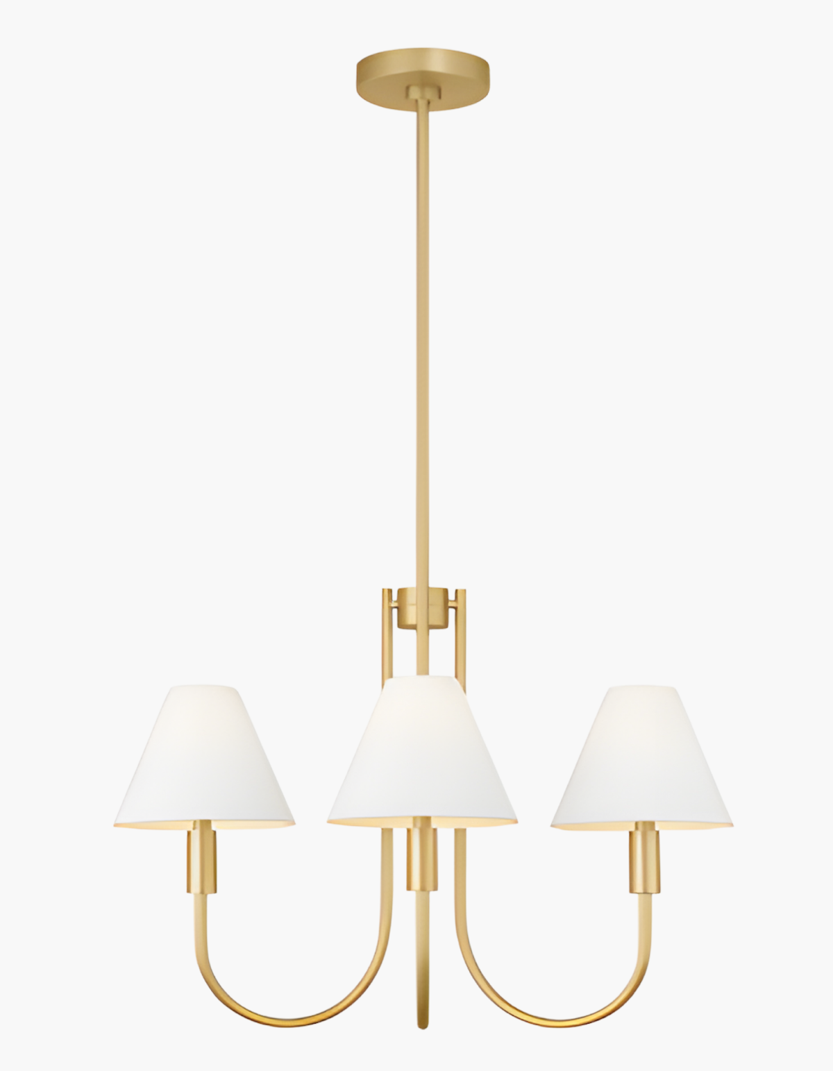 Parlor 3-Light Chandelier - Satin Gold#Finish_Satin Gold