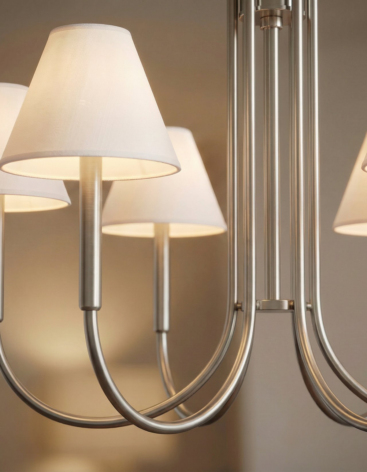 Parlor 5-Light Chandelier - Brushed Nickel#Finish_Brushed Nickel