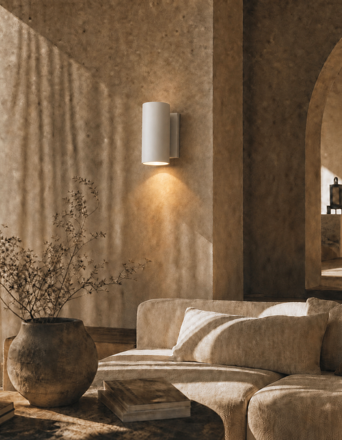 PIONEER 1-Light Outdoor Up/Down Wall Sconce - White#Finish_White