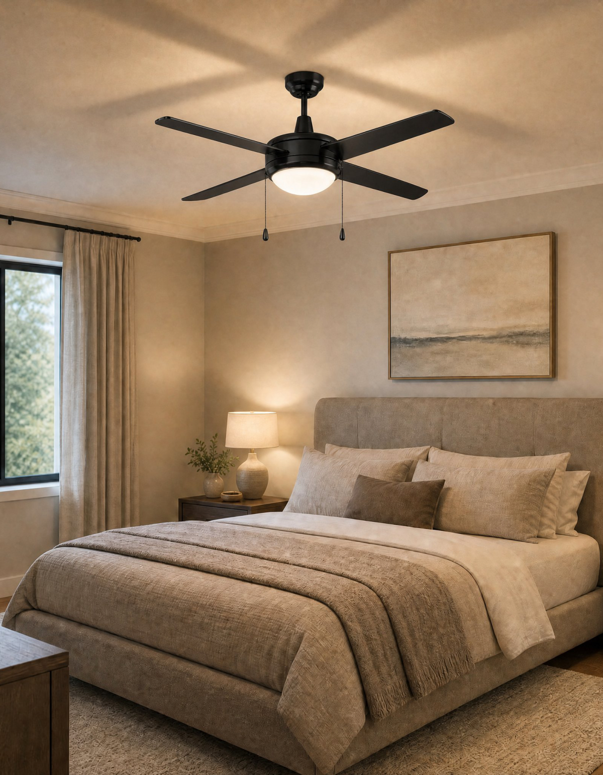 COBIA 52" 4-Blade Cobia Ceiling Fan - Matte Black#Finish_Matte Black