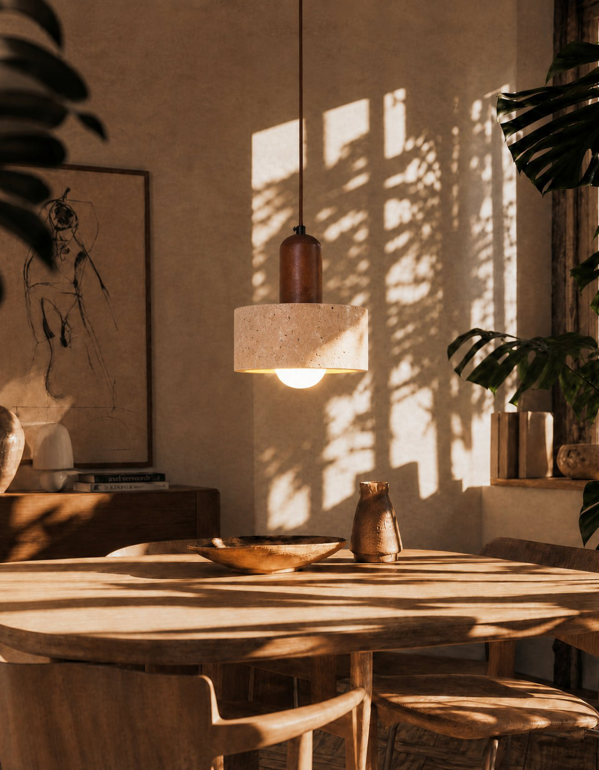 Pietra 7-in. Cylinder Pendant - PTRA-P1-CY-7-TRVT