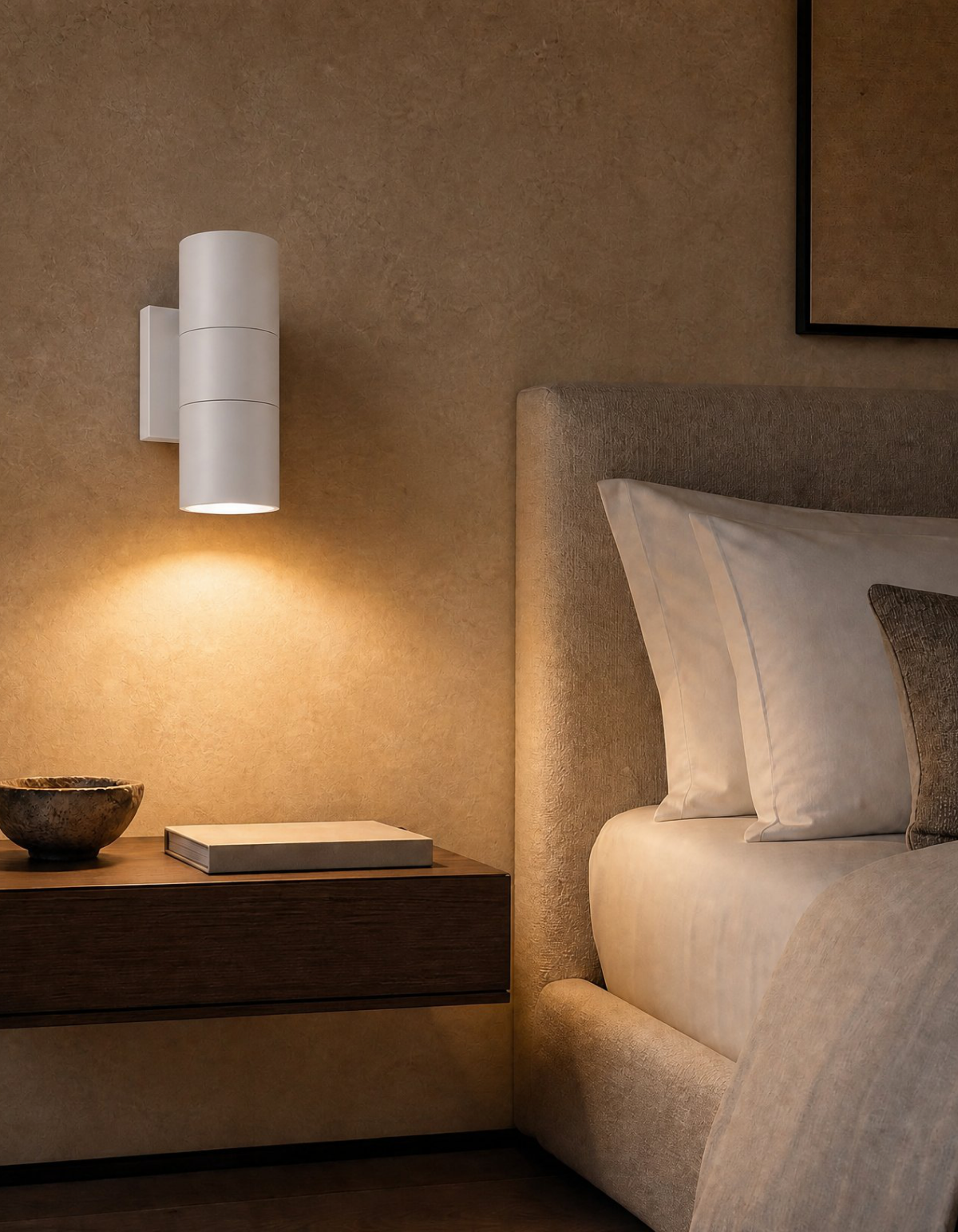 PIONEER 2-Light Outdoor Up/Down Wall Sconce - White#Finish_White