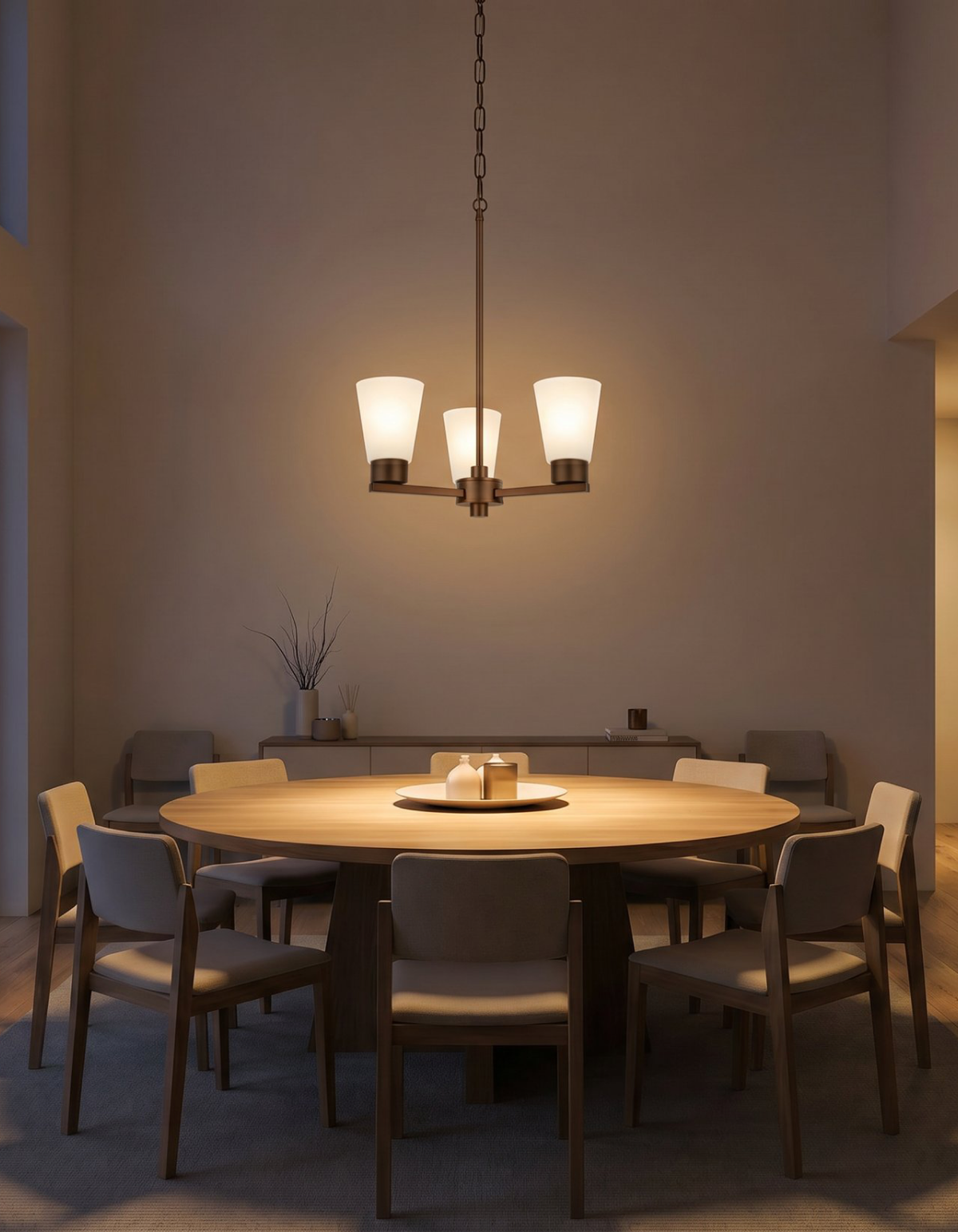 LIMA 3-Light Chandelier - Bronze#Finish_Bronze