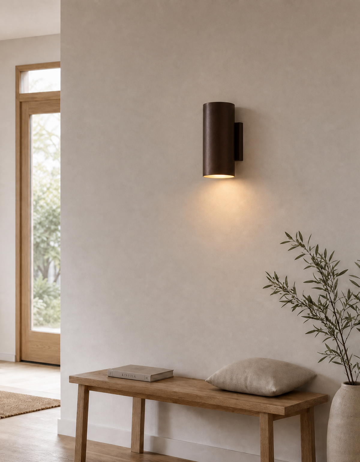 PIONEER 1-Light Outdoor Up/Down Wall Sconce - Bronze#Finish_Bronze