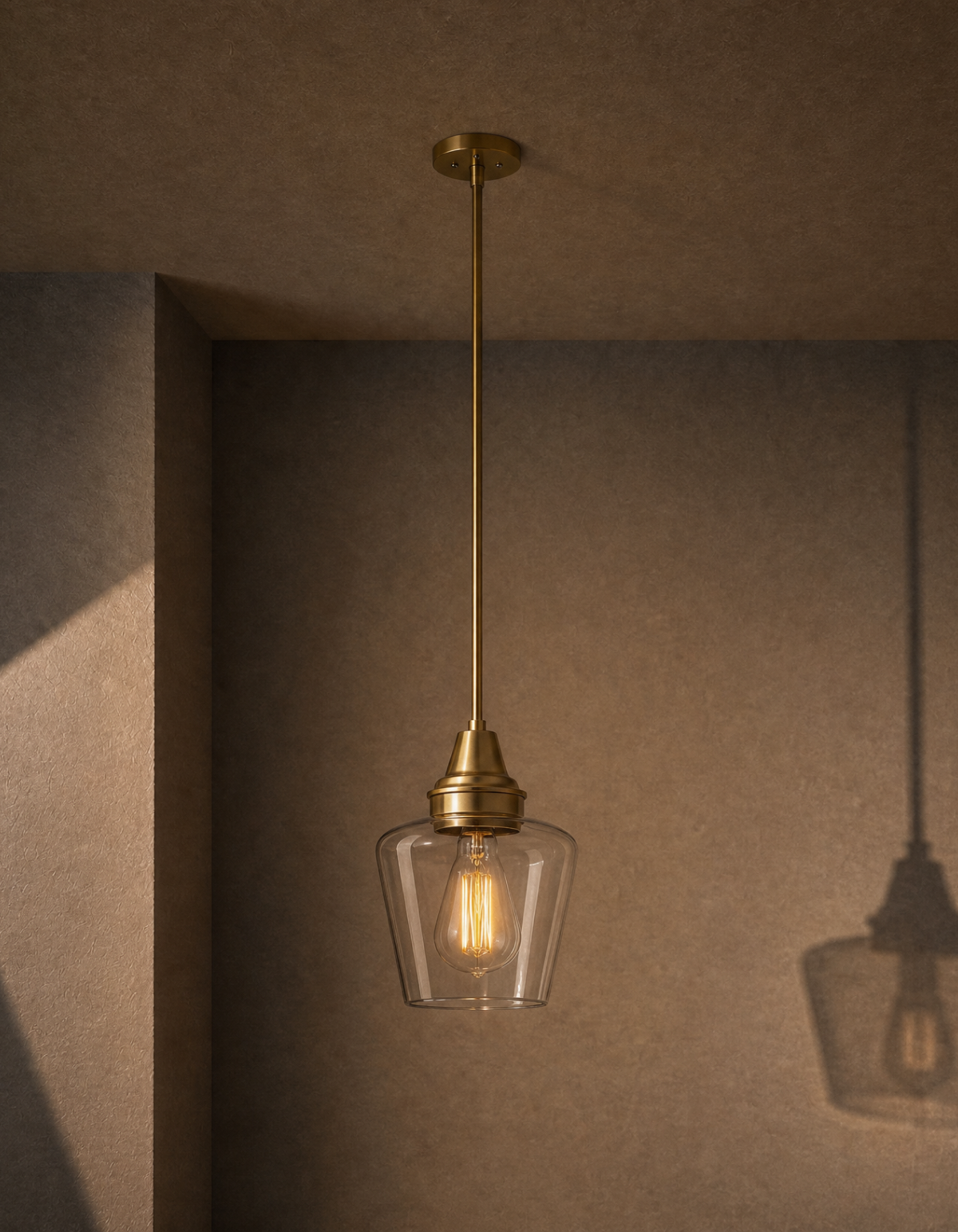 GILA 1-Light Pendant - Satin Gold#Finish_Satin Gold