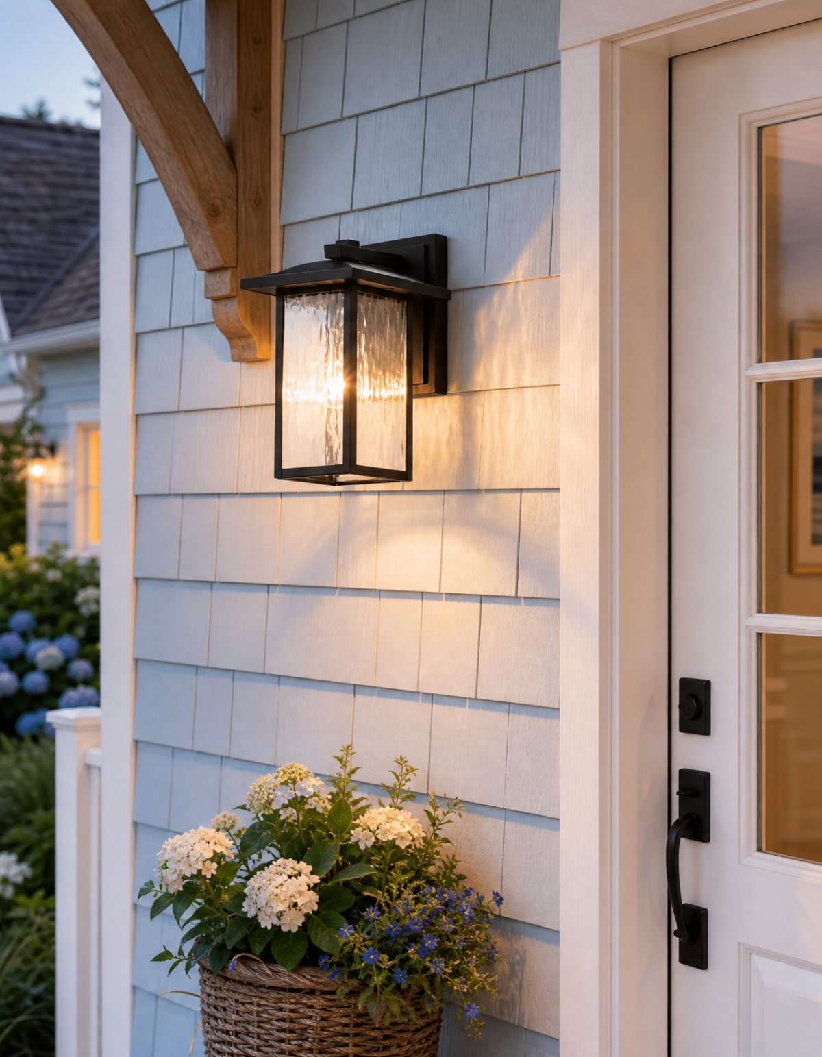 LUMOS 1-Light 10" Lantern - Black#Finish_Black