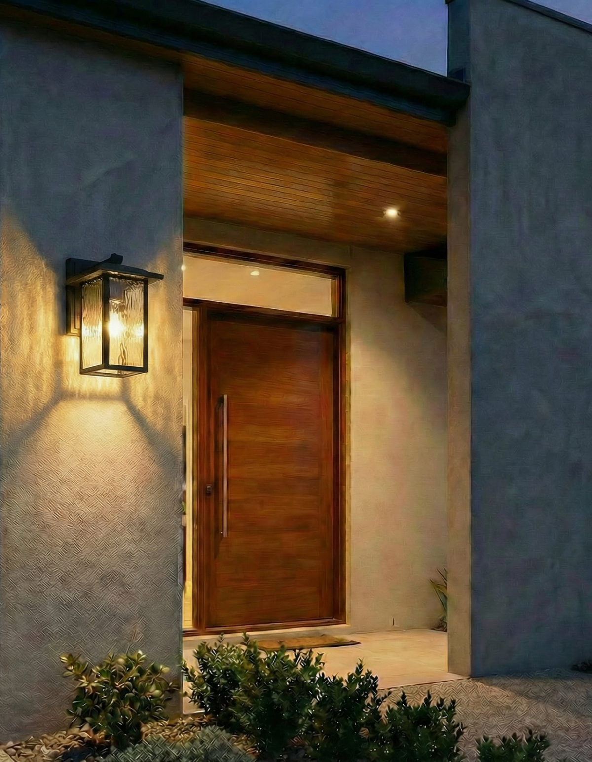 LUMOS 1-Light 16" Lantern - Black#Finish_Black
