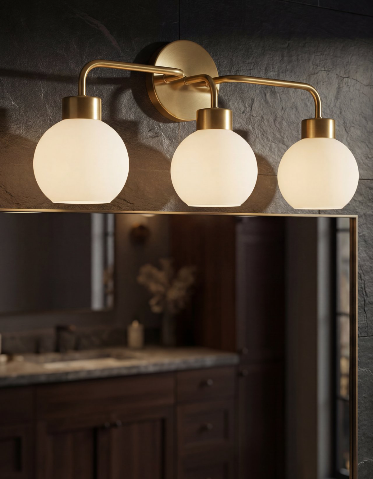 Opal 3-Light Vanity - Satin Gold#Finish_Satin Gold