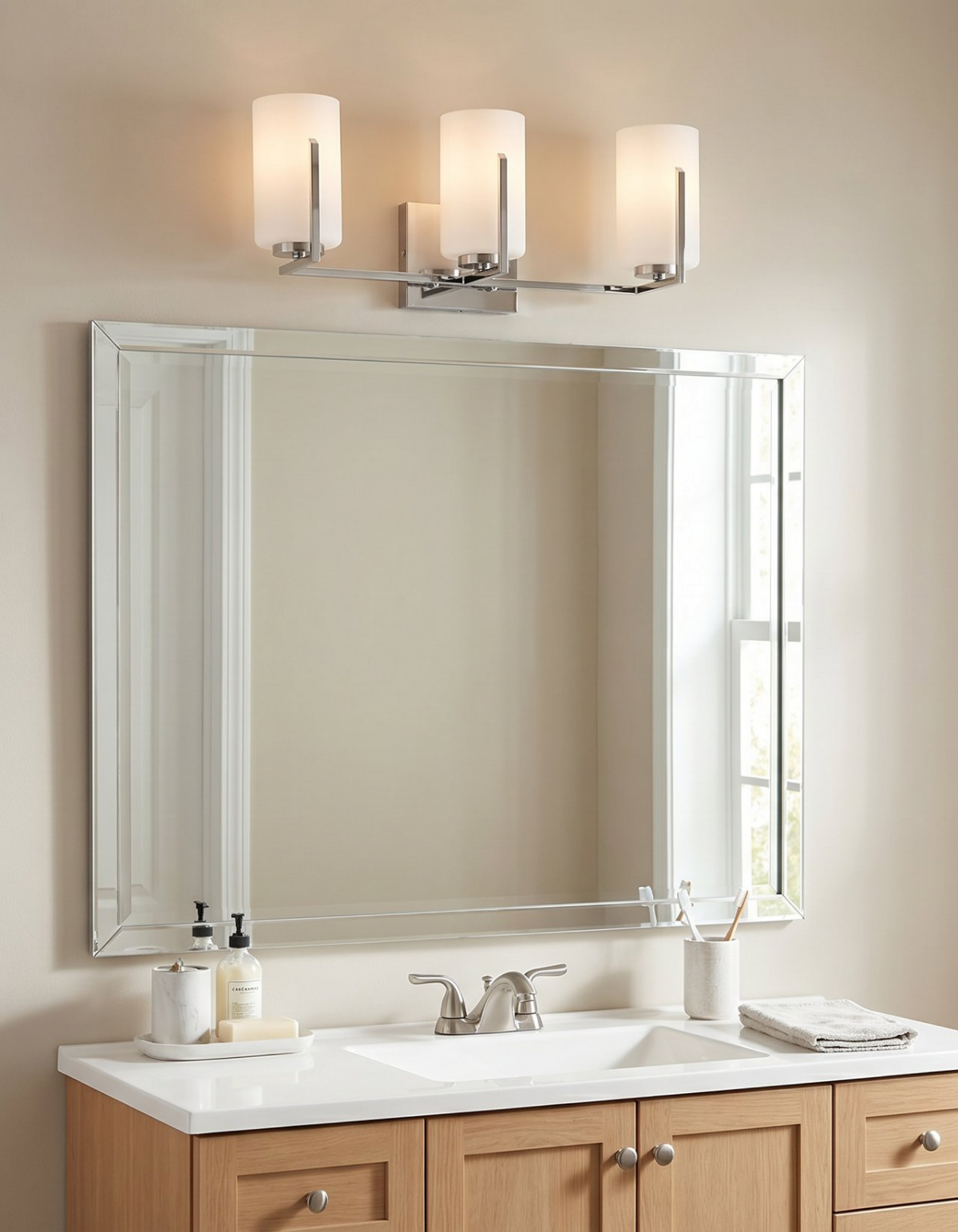 Bella 3-Light Vanity Light - Chrome#Finish_Chrome