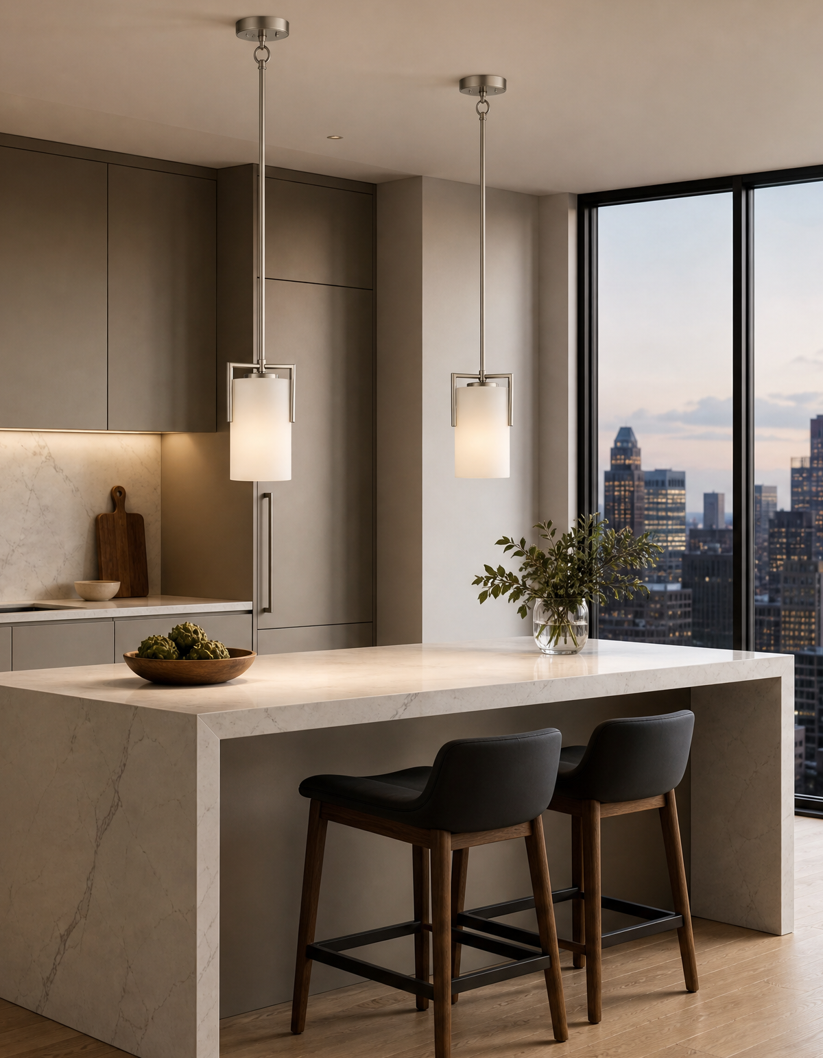 Bella Single Pendant - Brushed Nickel#Finish_Brushed Nickel