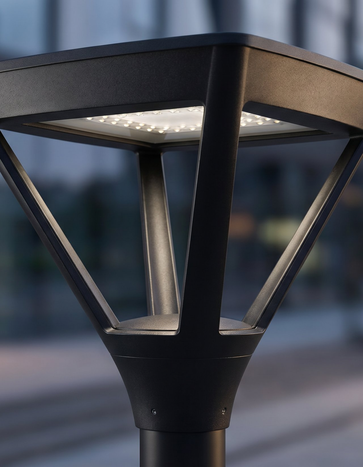 Sphera 75W Post-Top Light - SPH-P2-75W-BK