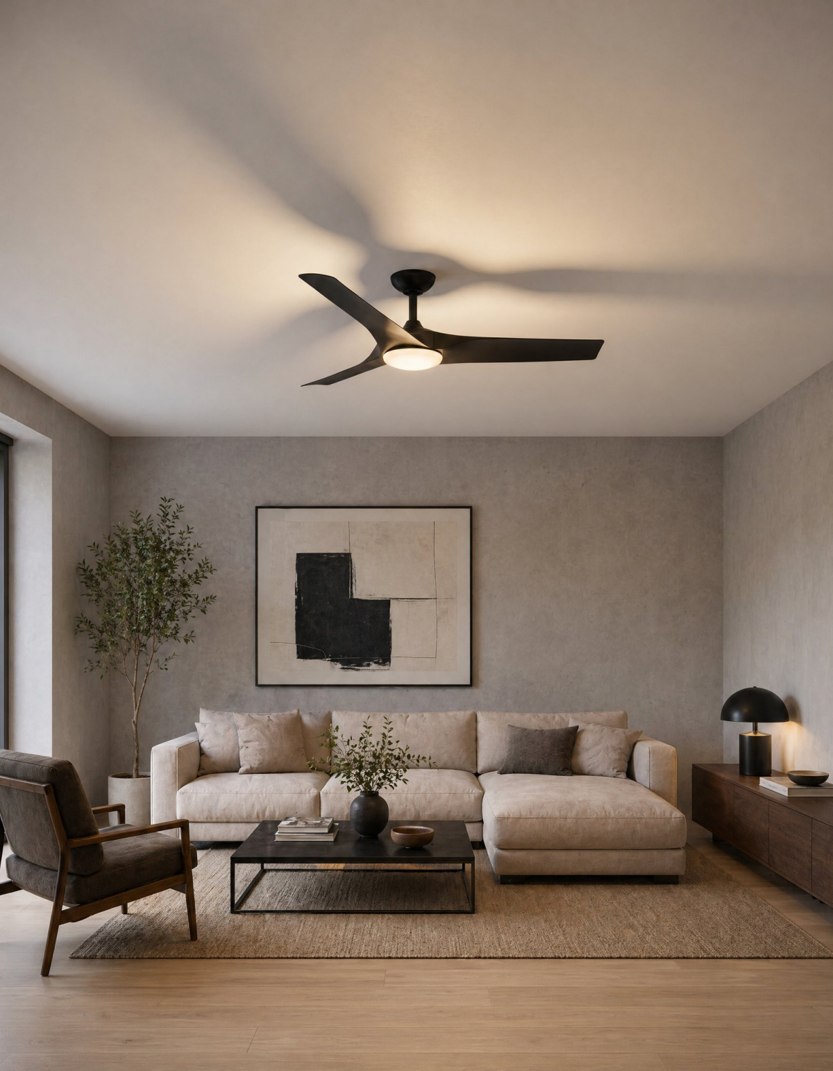 Gossamer 52-in. Ceiling Fan - Matte Black#Finish_Matte Black