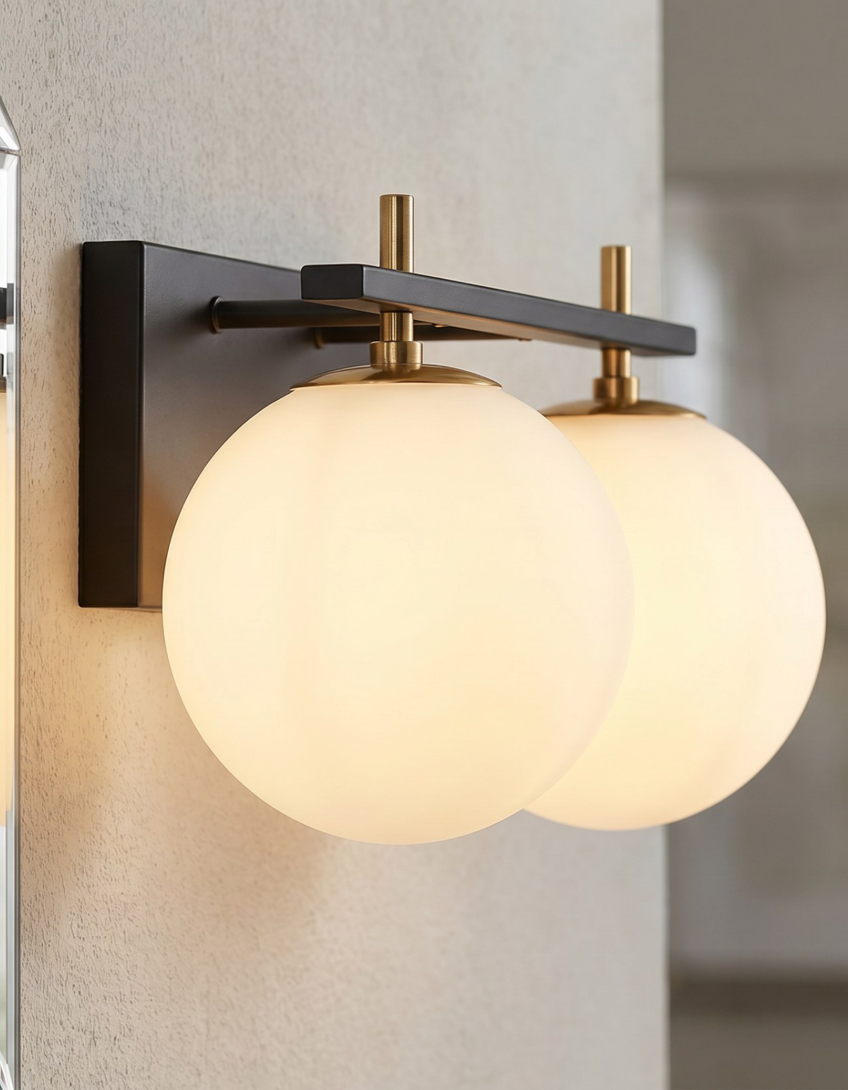 Capella 2-Light Vanity Light - CPLA-V2-BKSG
