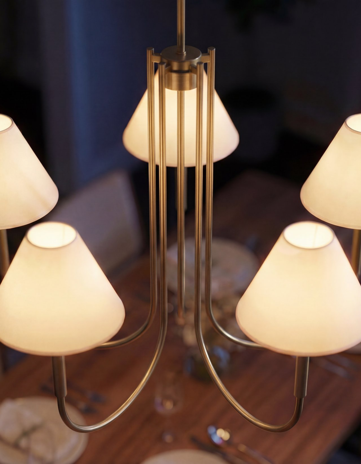 Parlor 5-Light Chandelier - Satin Gold#Finish_Satin Gold