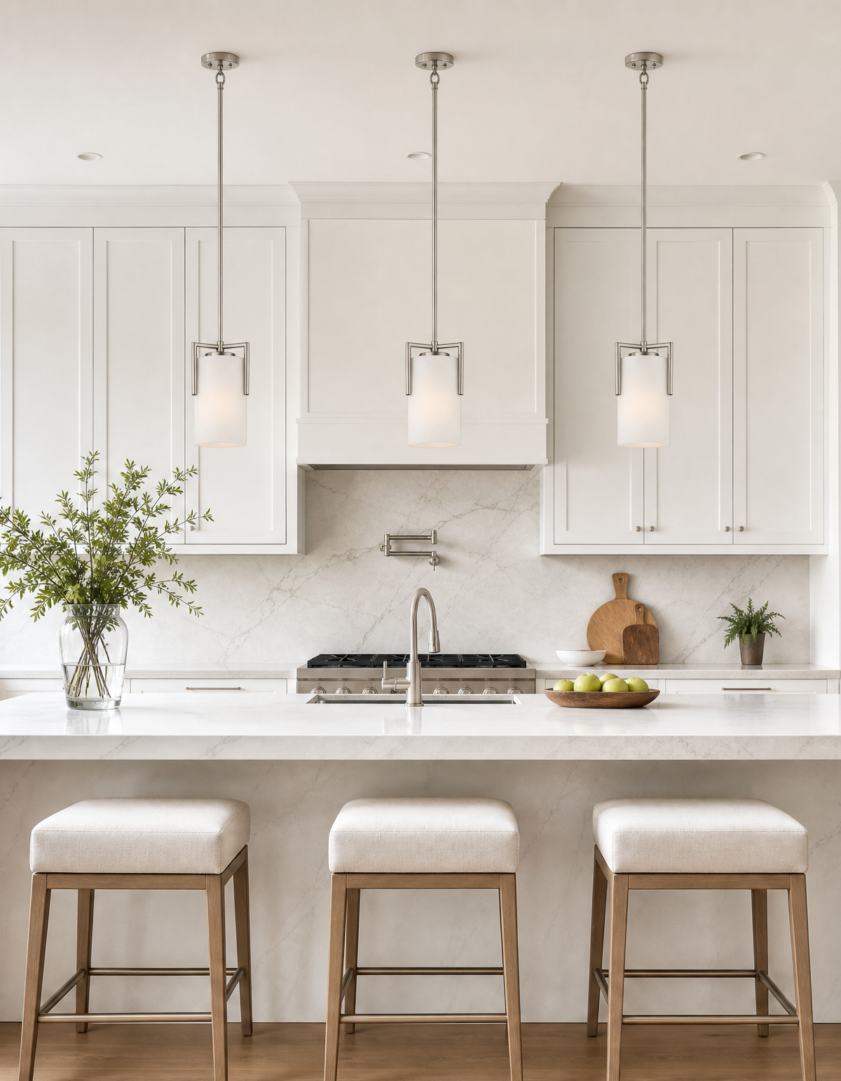 Bella Single Pendant - Brushed Nickel#Finish_Brushed Nickel