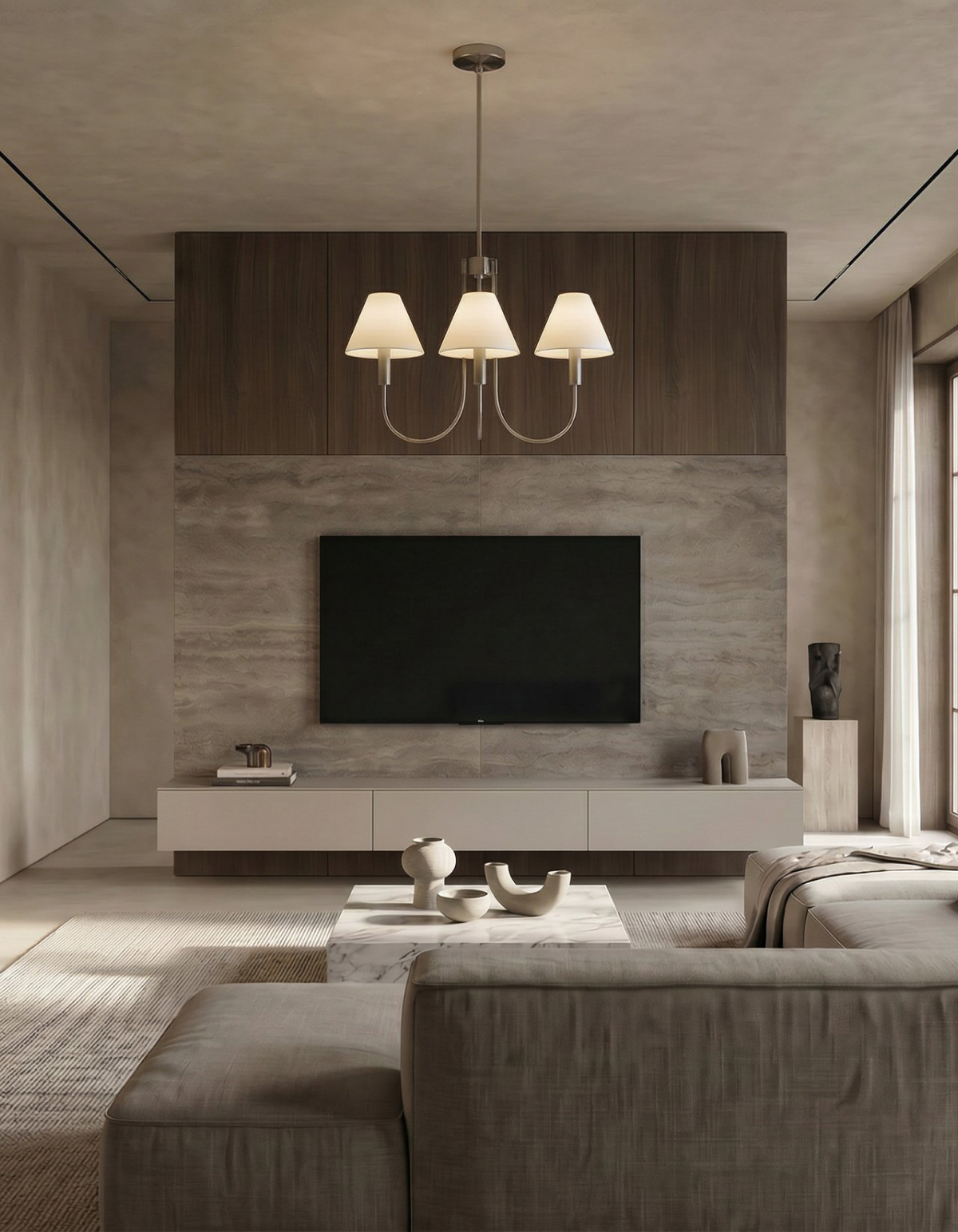 Parlor 3-Light Chandelier - Brushed Nickel#Finish_Brushed Nickel