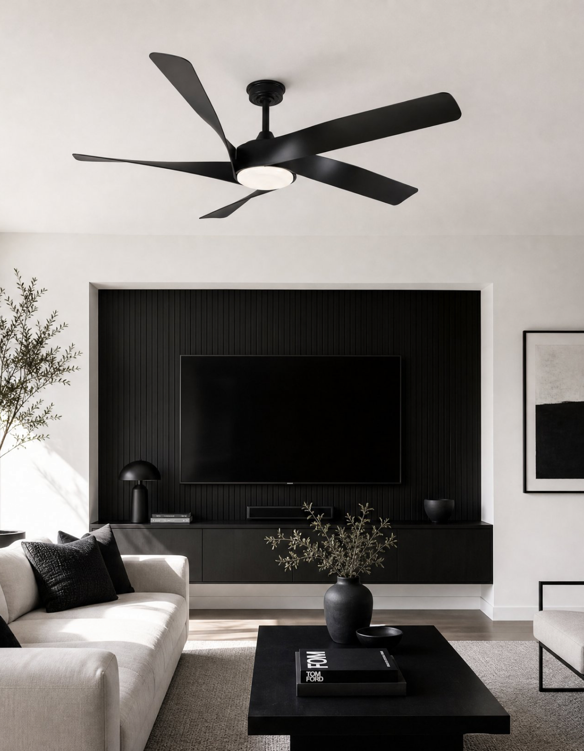 MIGHTY CONDOR 60" Mighty Condor Fan - Matte Black With Matte Black#Finish_Matte Black With Matte Black