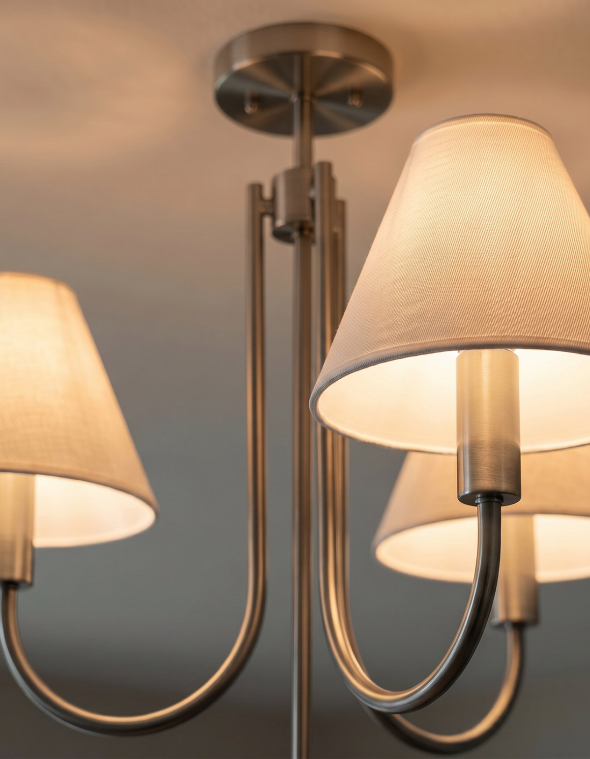 Parlor 3-Light Chandelier - Brushed Nickel#Finish_Brushed Nickel