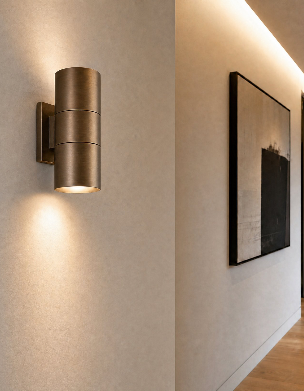 PIONEER 2-Light Outdoor Up/Down Wall Sconce - Bronze#Finish_Bronze