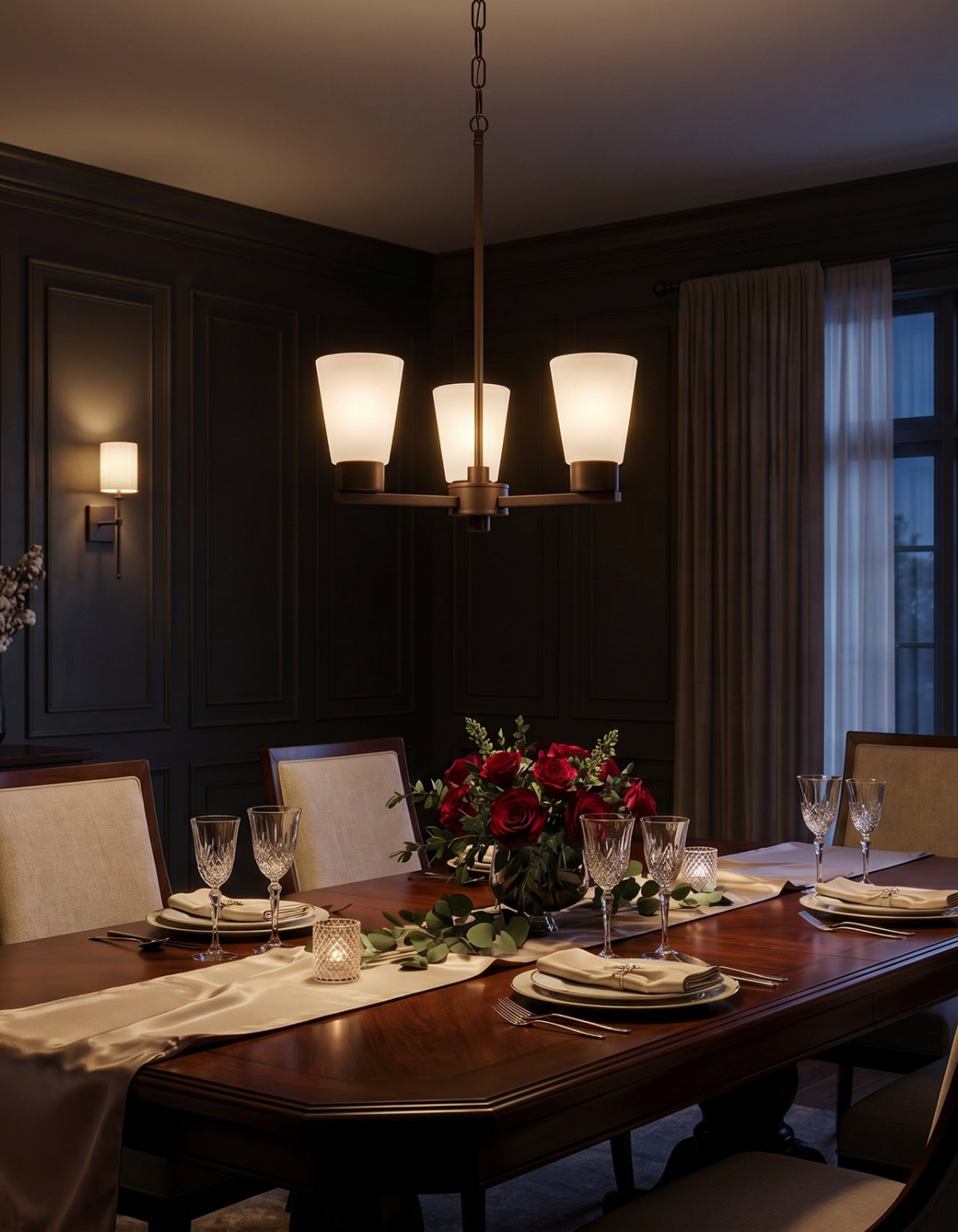 LIMA 3-Light Chandelier - Bronze#Finish_Bronze