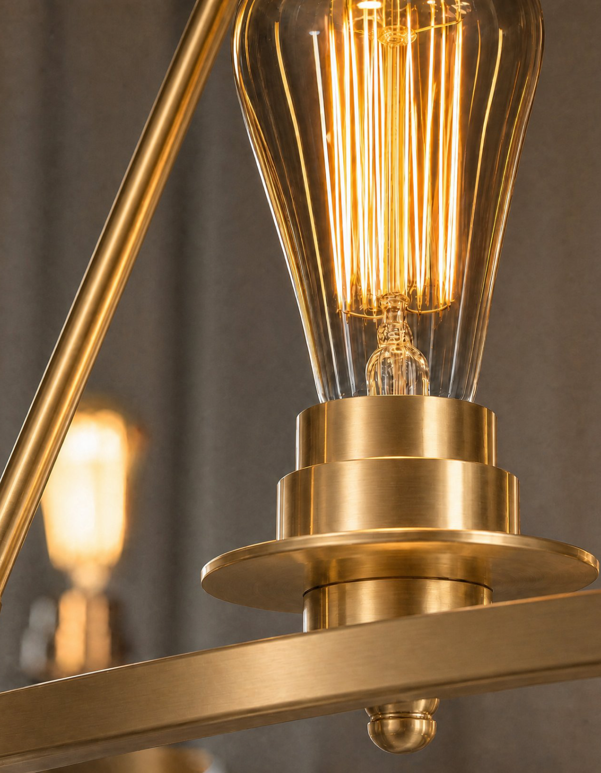 Foundry 9-Light Chandelier - Satin Gold#Finish_Satin Gold