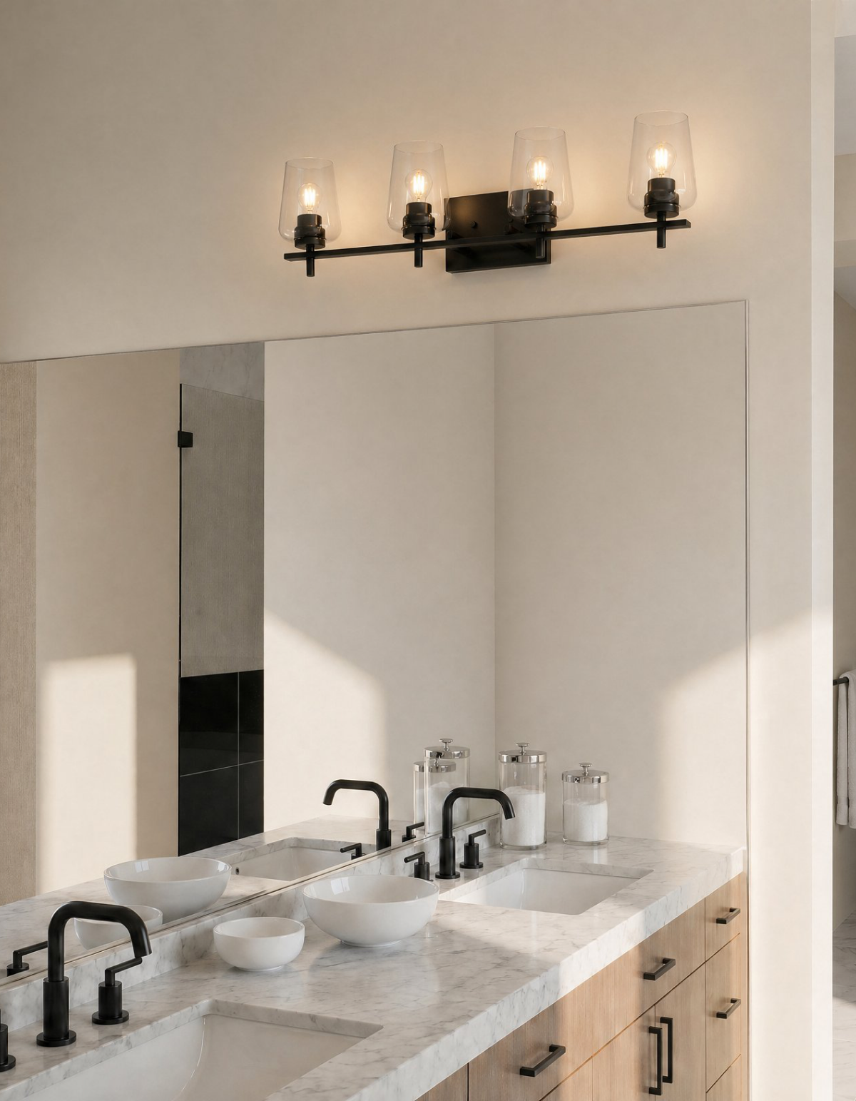 GILA 4-Light Vanity - Black#Finish_Black