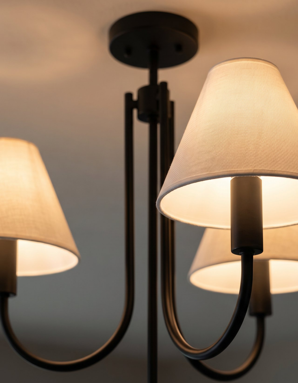 Parlor 3-Light Chandelier - Black#Finish_Black