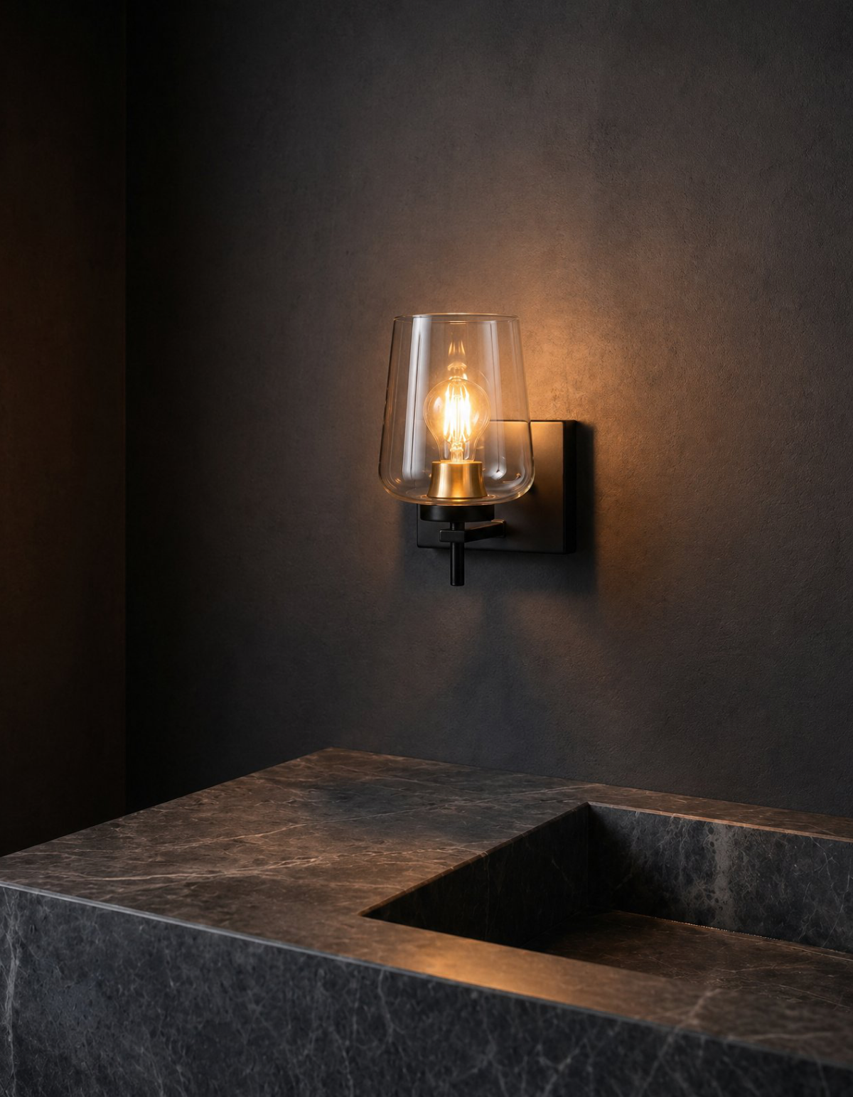 GILA 1-Light Wall Sconce - Black#Finish_Black