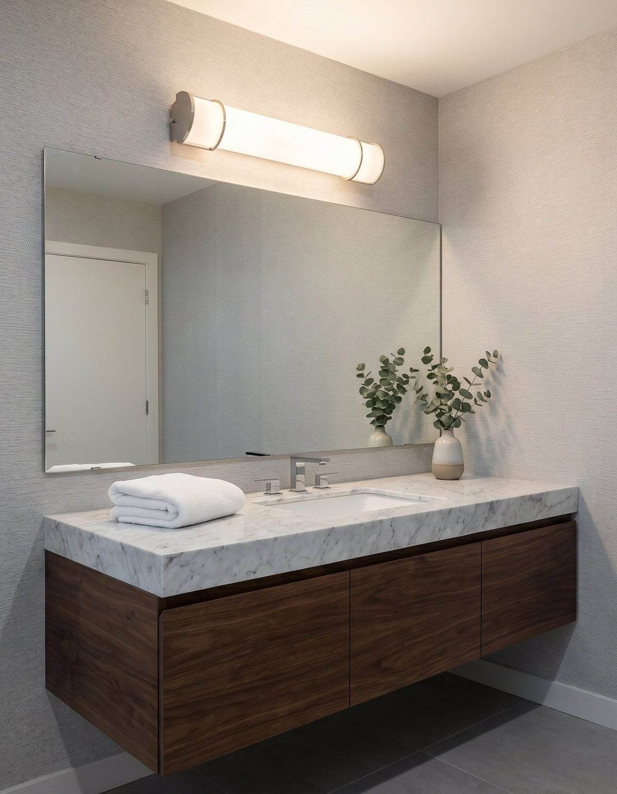 DAWN 24" LED Linear Vanity - Brushed Nickel#Finish_Brushed Nickel