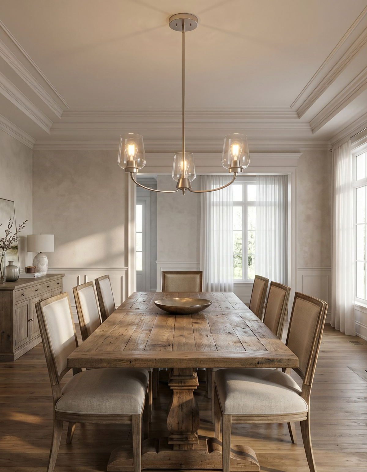 GILA 3-Light Ring Chandelier - Brushed Nickel#Finish_Brushed Nickel