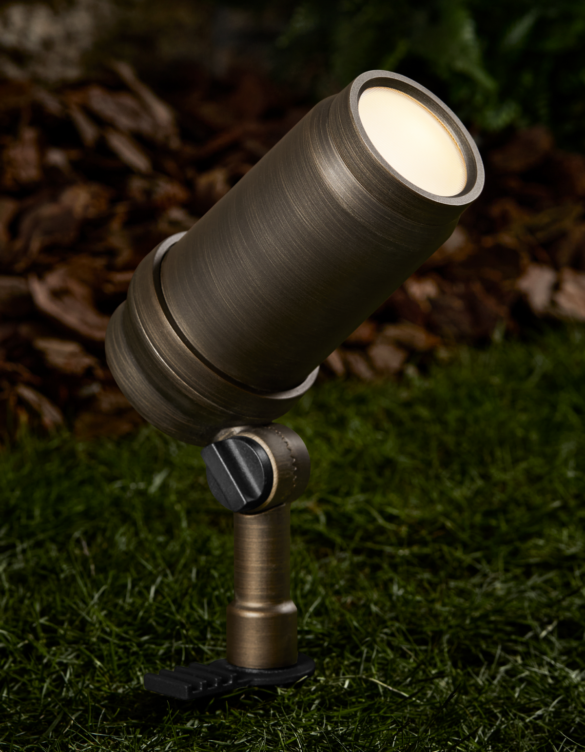 Still Landscape Flood Light - Antique Brass Finish, Clear Glass#Finish_Antique Brass Finish, Clear Glass