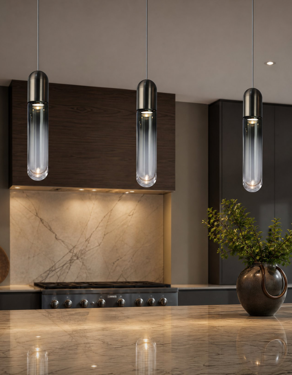 Hawthorne 16-in. Pendant - HWTHN-P1-16-BKSM