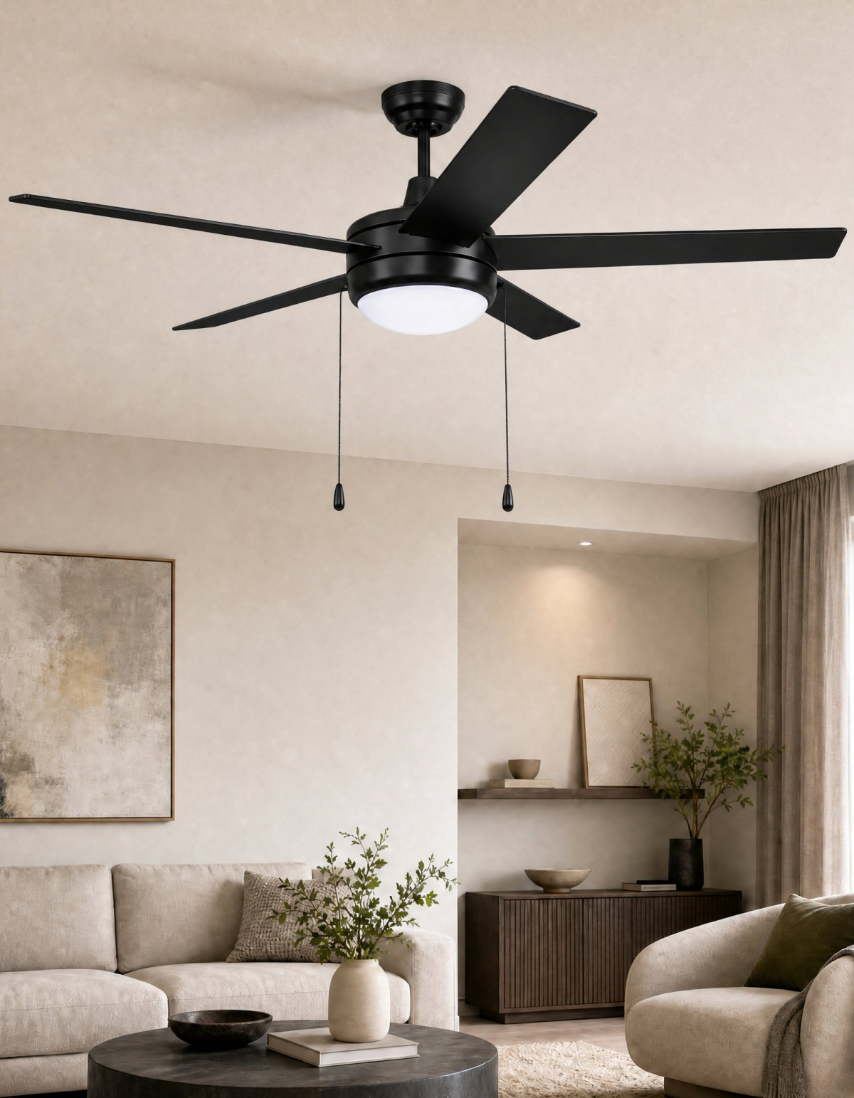 COBIA 52" 5-Blade Cobia Ceiling Fan - Matte Black#Finish_Matte Black