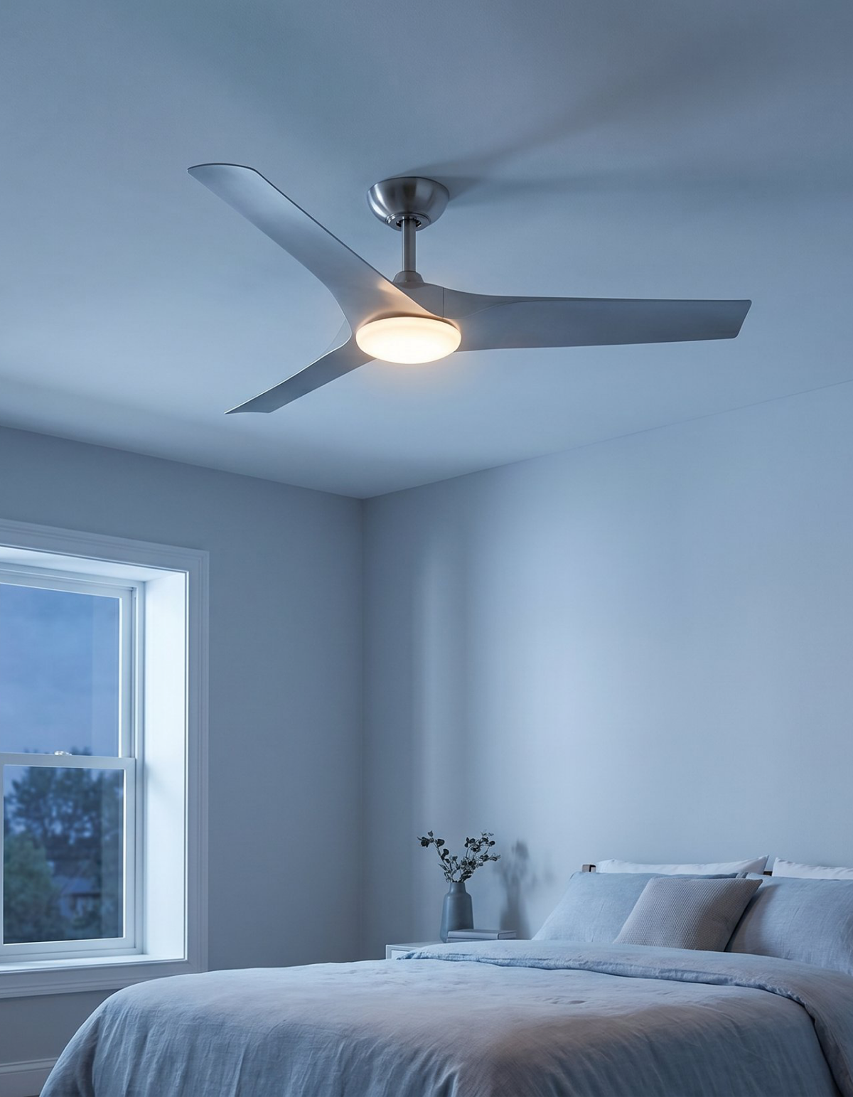 Gossamer 52-in. Ceiling Fan, Brushed Nickel - Brushed Nickel & Silver#Finish_Brushed Nickel & Silver