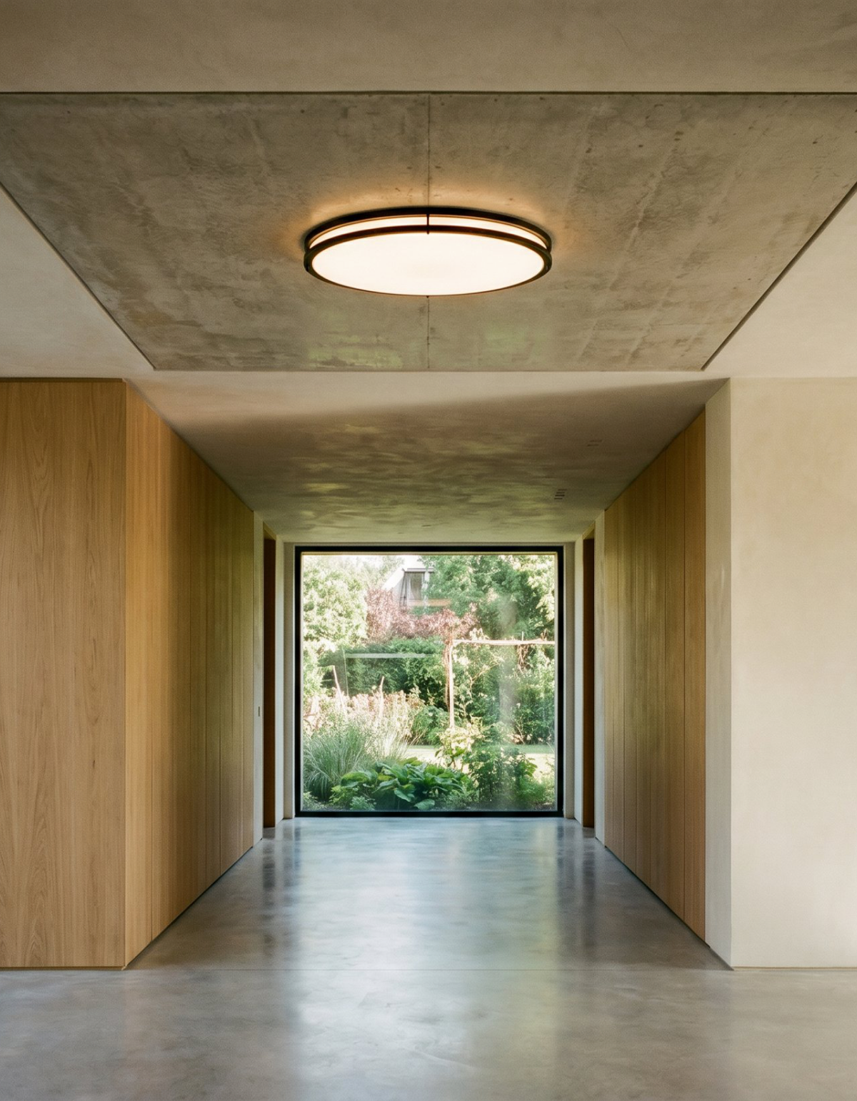 DAWN 24" double ring flush mount - Black#Finish_Black