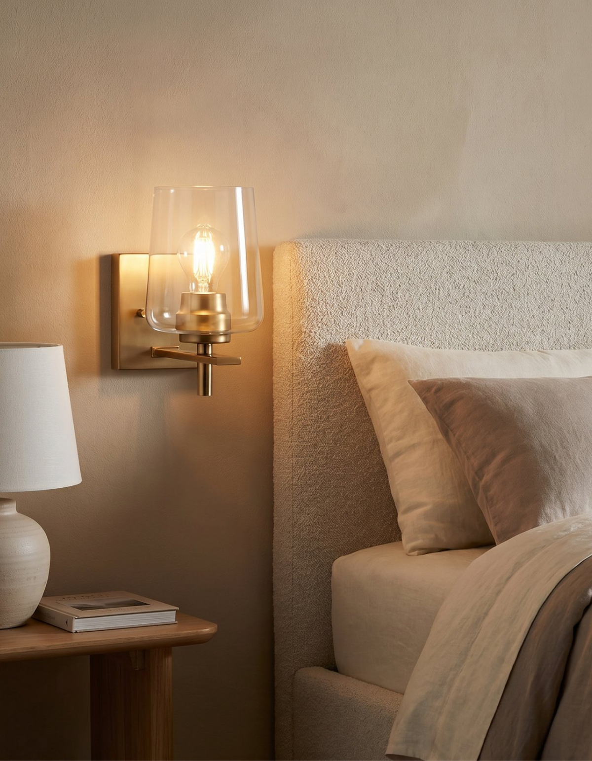 GILA 1-Light Wall Sconce - Satin Gold#Finish_Satin Gold