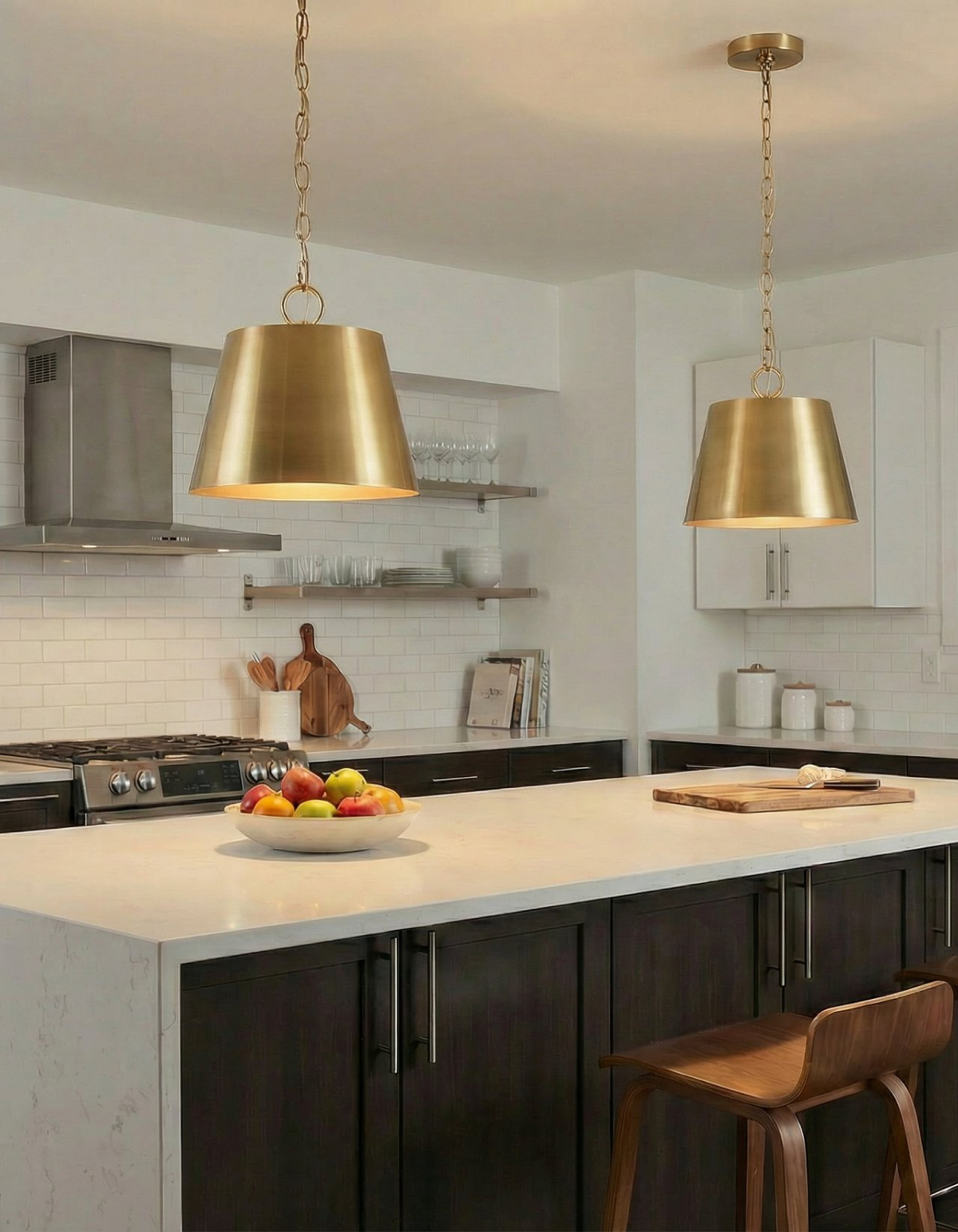 CASCADE 1-Light Pendant - Satin Gold#Finish_Satin Gold