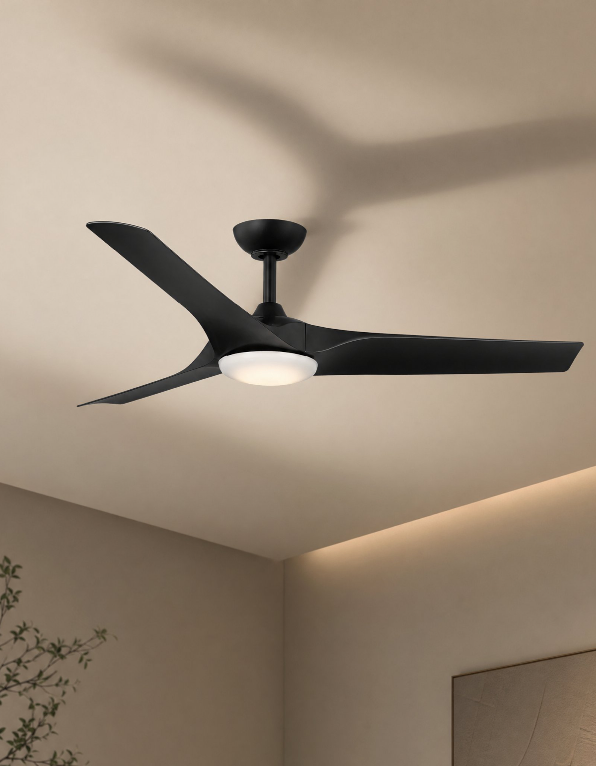 Gossamer 52-in. Ceiling Fan - Matte Black#Finish_Matte Black