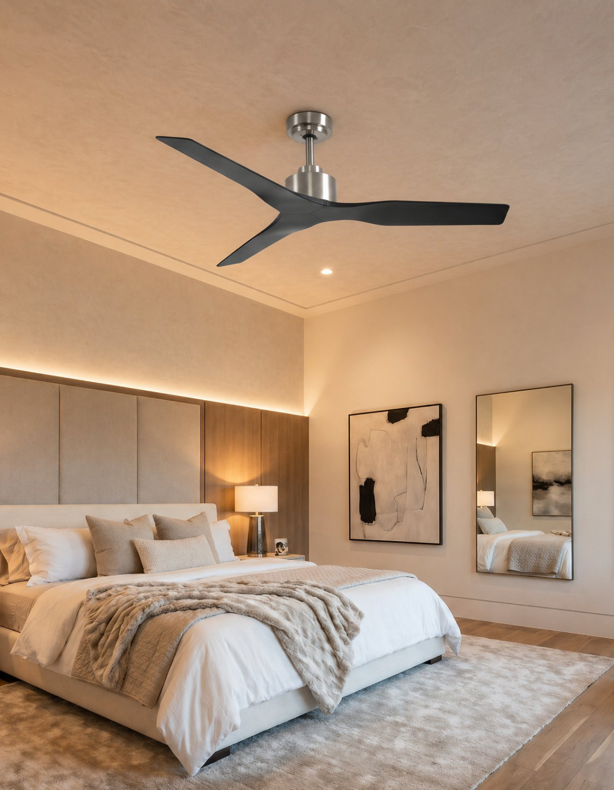 Skylark 52-in. Ceiling Fan - Brushed Nickel & Black#Finish_Brushed Nickel & Black