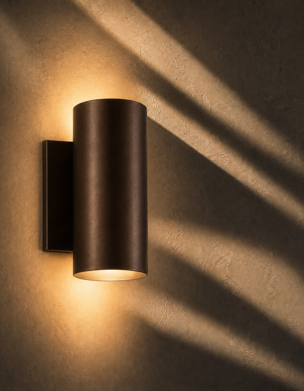 PIONEER 1-Light Outdoor Up/Down Wall Sconce - Bronze#Finish_Bronze