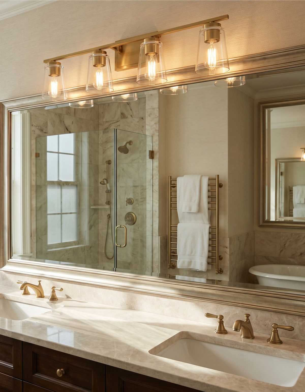 Haily 4-Light Vanity Light - Satin Gold#Finish_Satin Gold