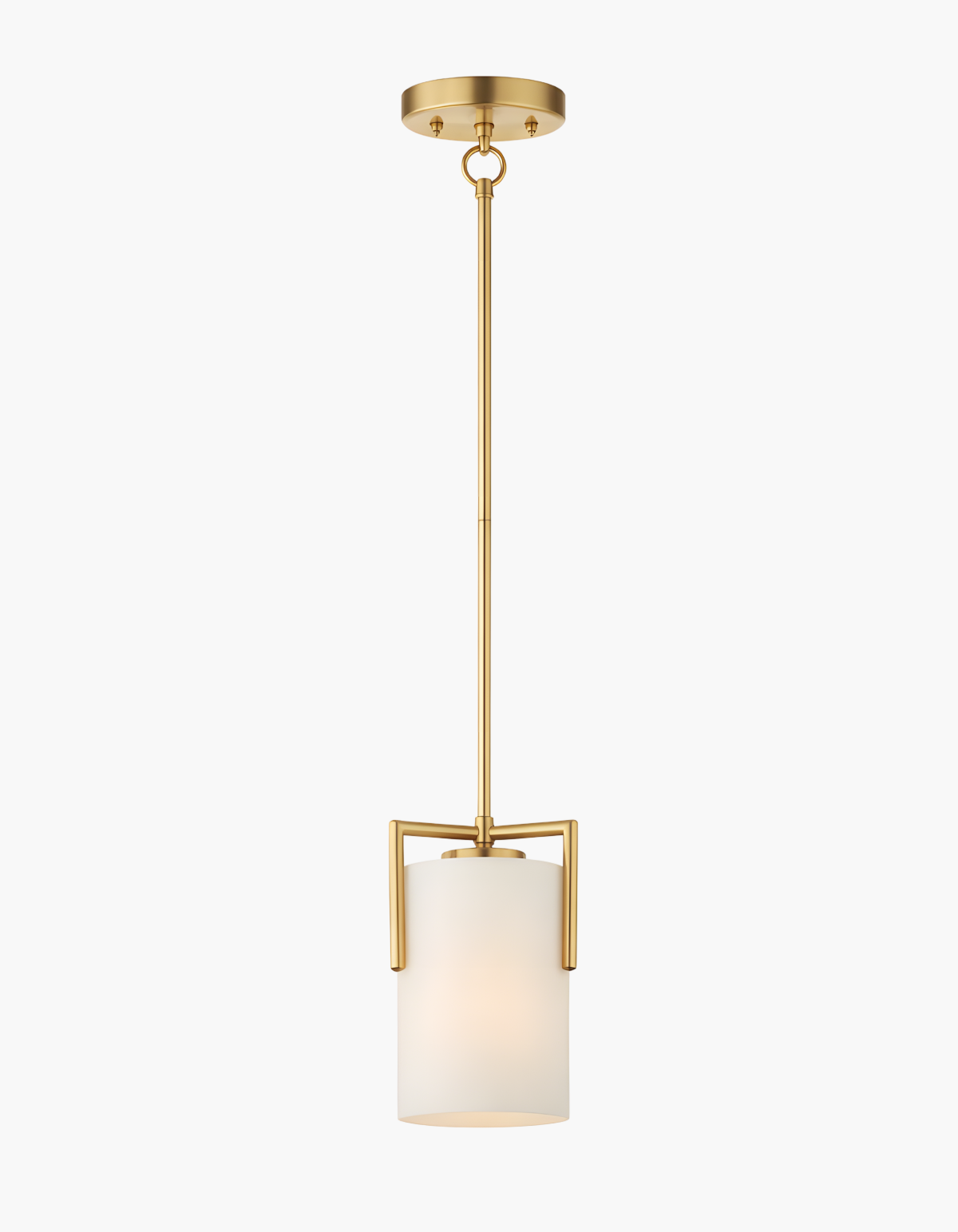 Bella Single Pendant - Satin Gold#Finish_Satin Gold