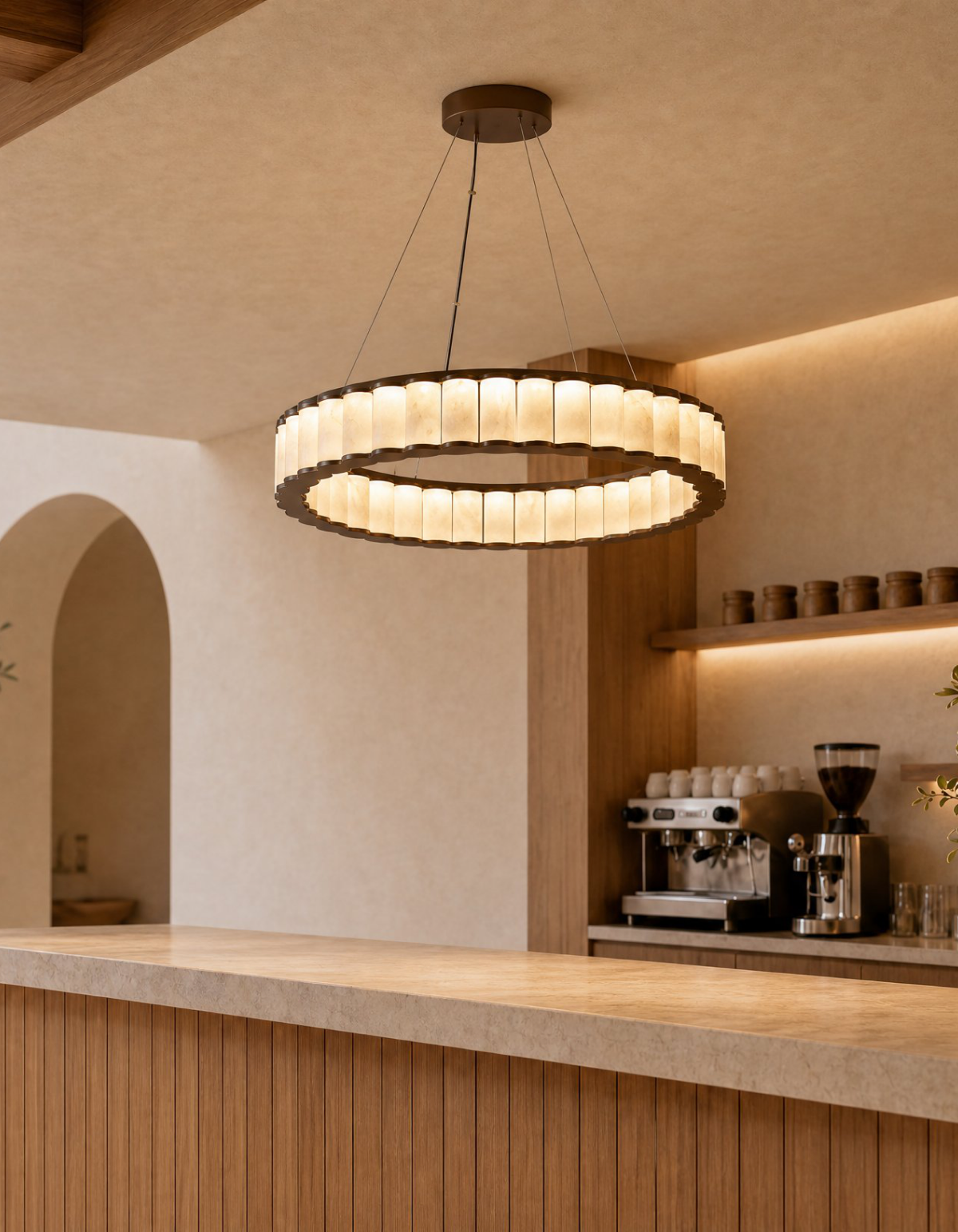 LITHOS Ring Chandelier - Bronze#Finish_Bronze