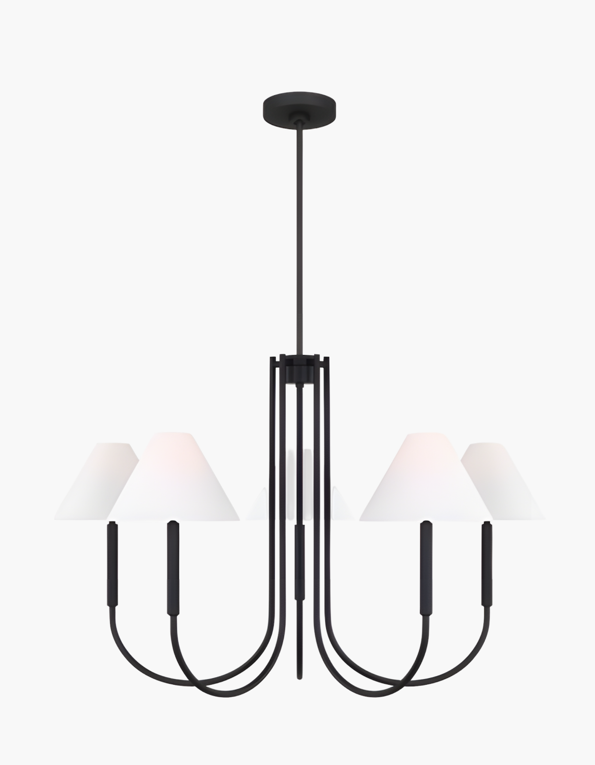 Parlor 5-Light Chandelier - Black#Finish_Black