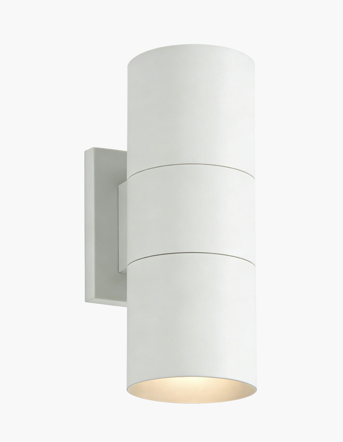 PIONEER 2-Light Outdoor Up/Down Wall Sconce - White#Finish_White