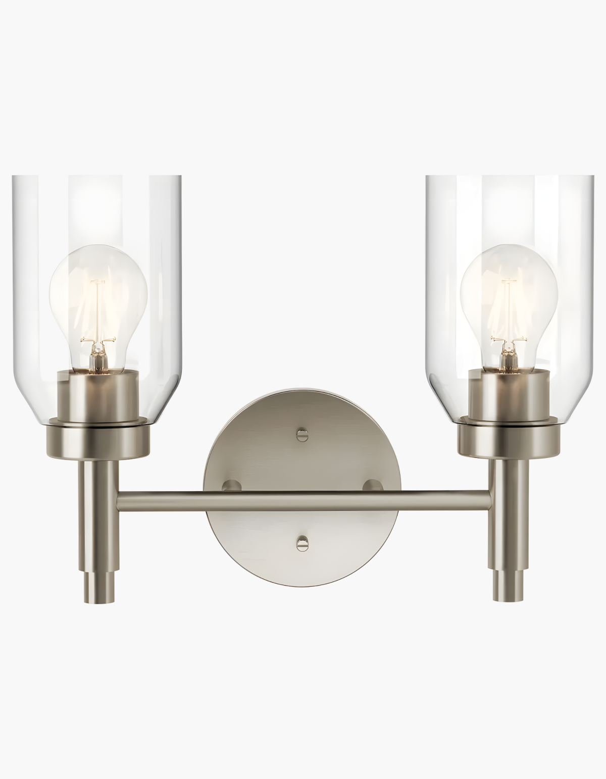 Kindle 2-Light Vanity Light - Brushed Nickel#Finish_Brushed Nickel