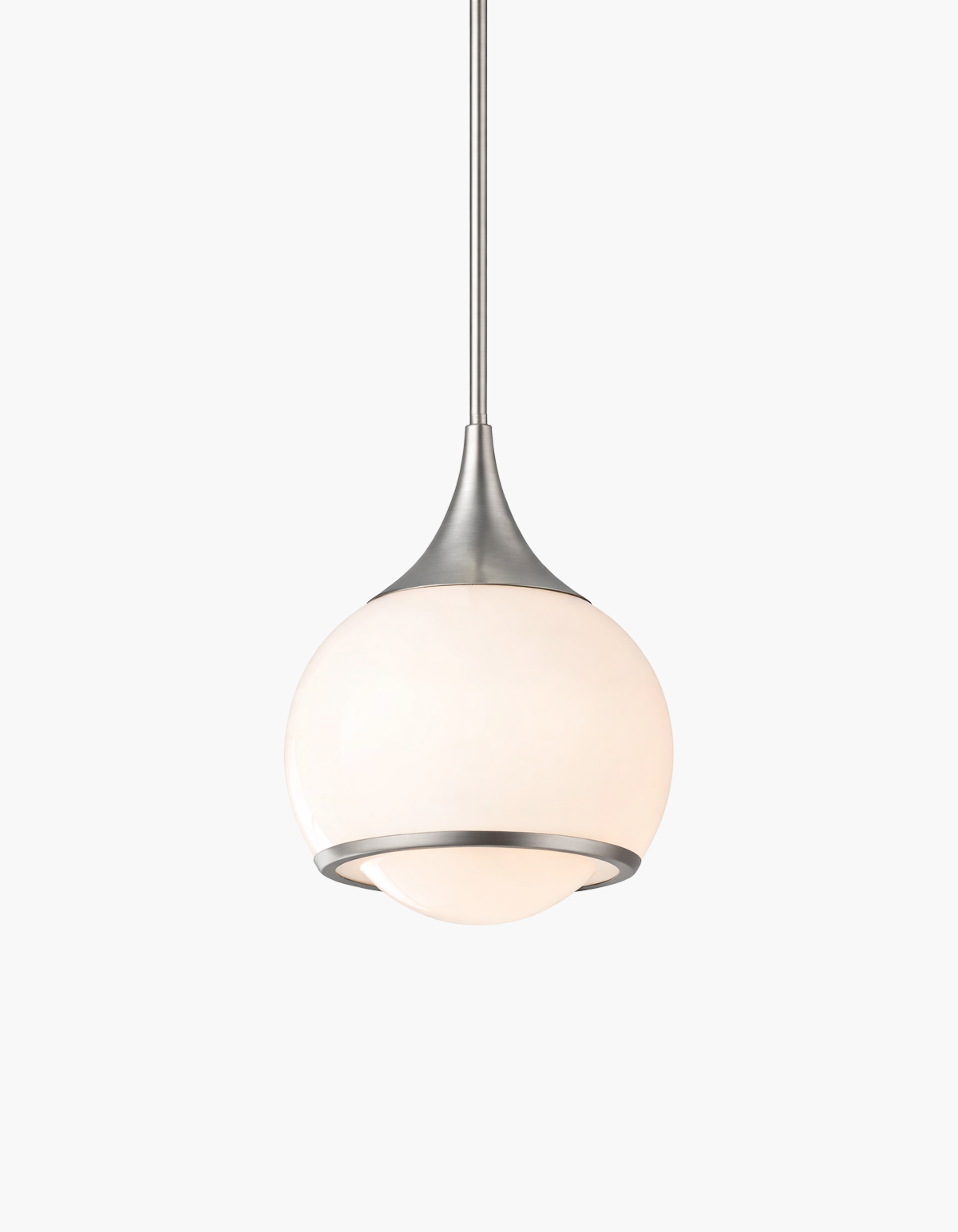 Opal 1-Light Pendant - Brushed Nickel#Finish_Brushed Nickel